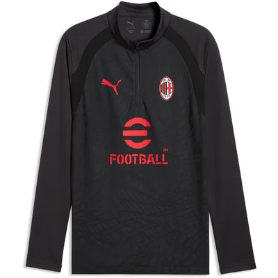 AC Milan trainingstrui 1/4-zip 2026/2027 donkergrijs rood
